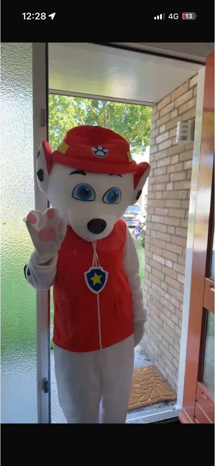 Mascotte Marshall te huur inclusief acteur, Ophalen of Verzenden, Zo goed als nieuw, Overige