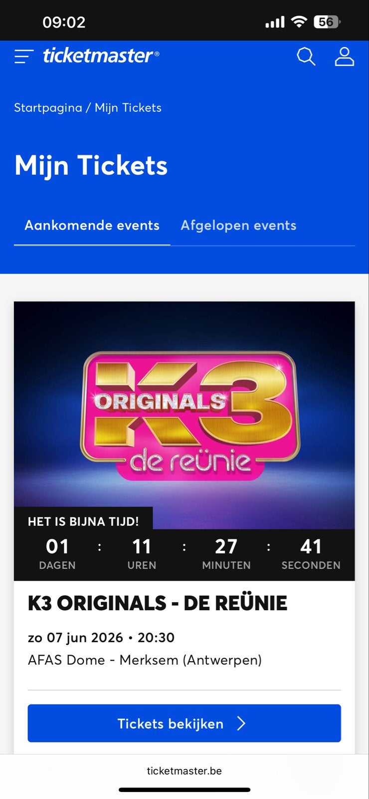 K3 originals 7 juni 20.30 2 zitplaatsen naast elkaar, Tickets en Kaartjes, Twee personen, Juni