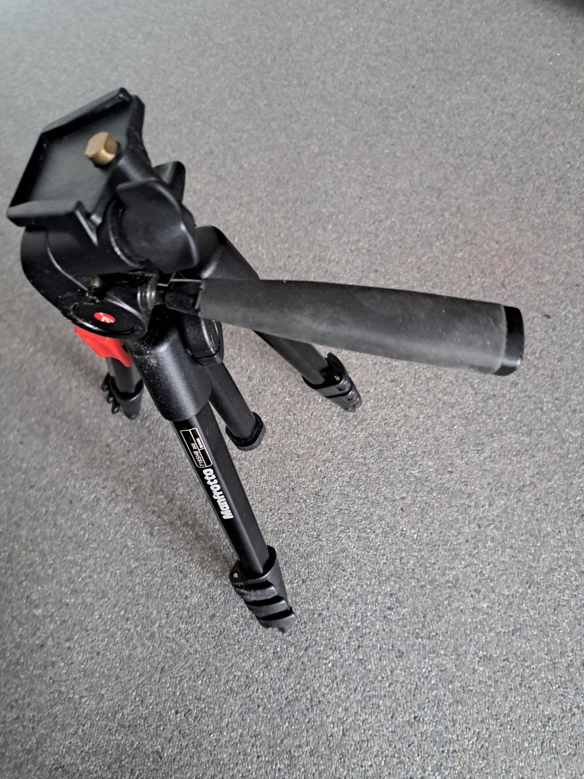 Manfrotto 718SHB DIGI Statief met draagtas, Ophalen, Gebruikt, 125 cm of minder, Driepoot
