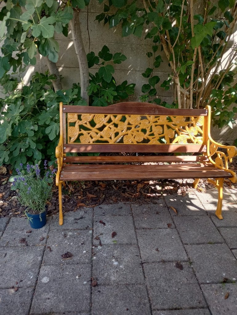 Roos Tuinbank, Ophalen, Gebruikt, Hout