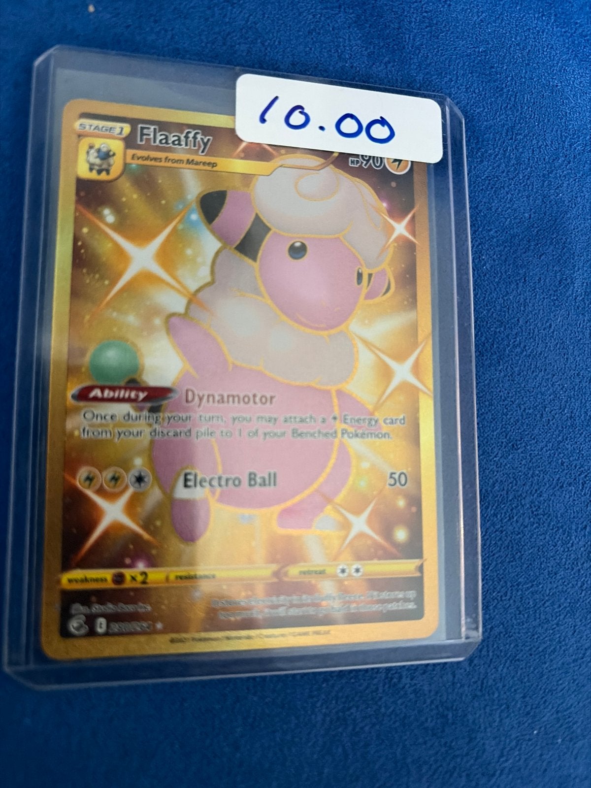 Pokémon Flaaffy Gold Foil Kaart - Zo goed als nieuw, Ophalen of Verzenden, Zo goed als nieuw, Losse kaart, Foil