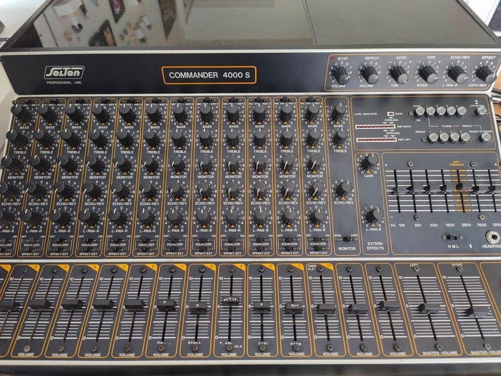 Solton Commander 4000 S - tape echo mixer, Ophalen, Gebruikt, 10 tot 20 kanalen