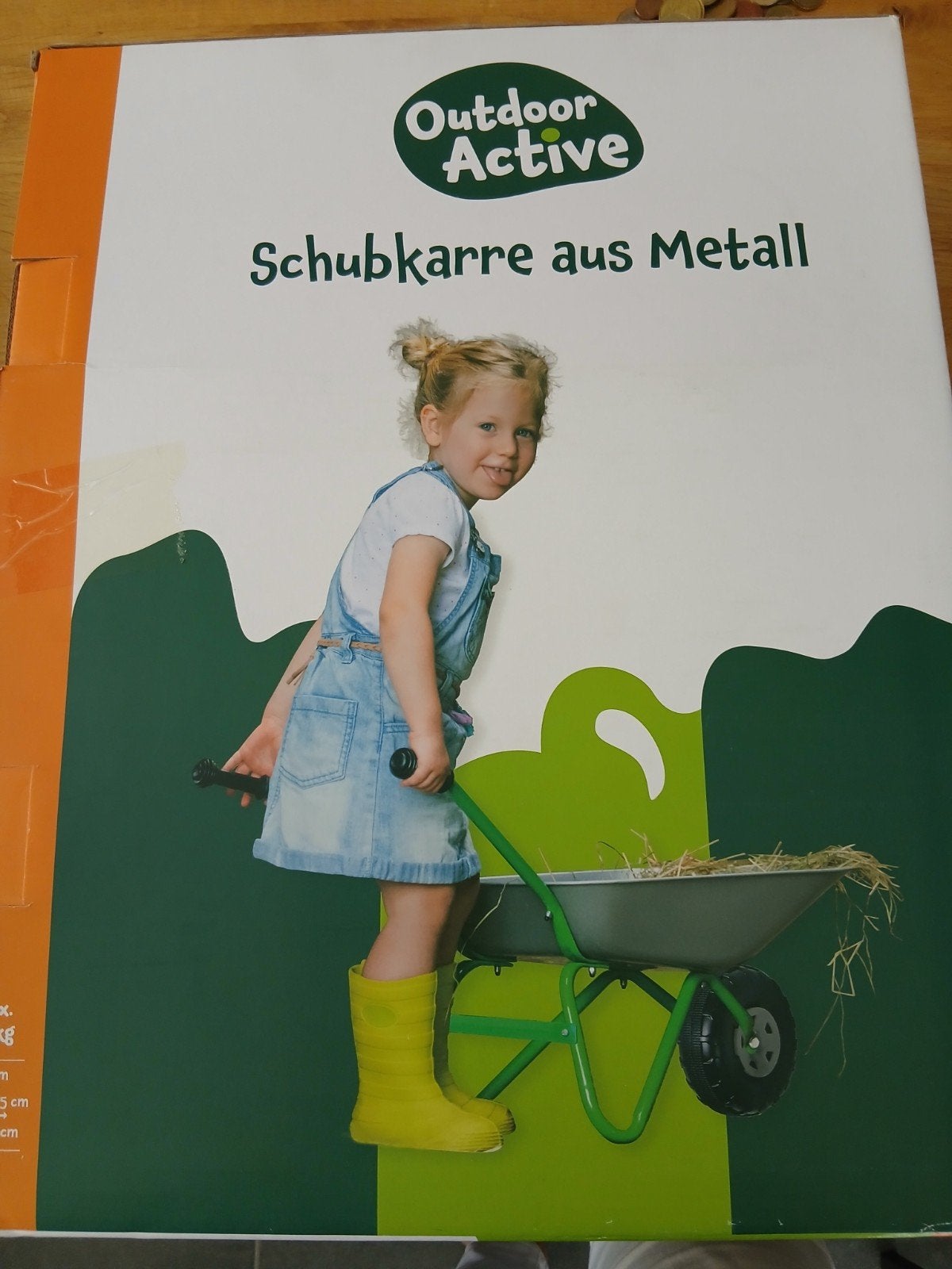 Outdoor Active Kinderschubkarre aus Metall - Nieuw, Ophalen of Verzenden, Nieuw