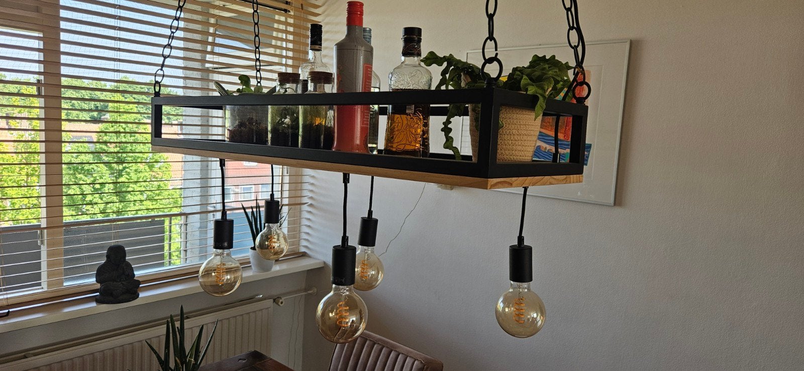 Hanglamp met minibar, Ophalen of Verzenden, Minder dan 50 cm