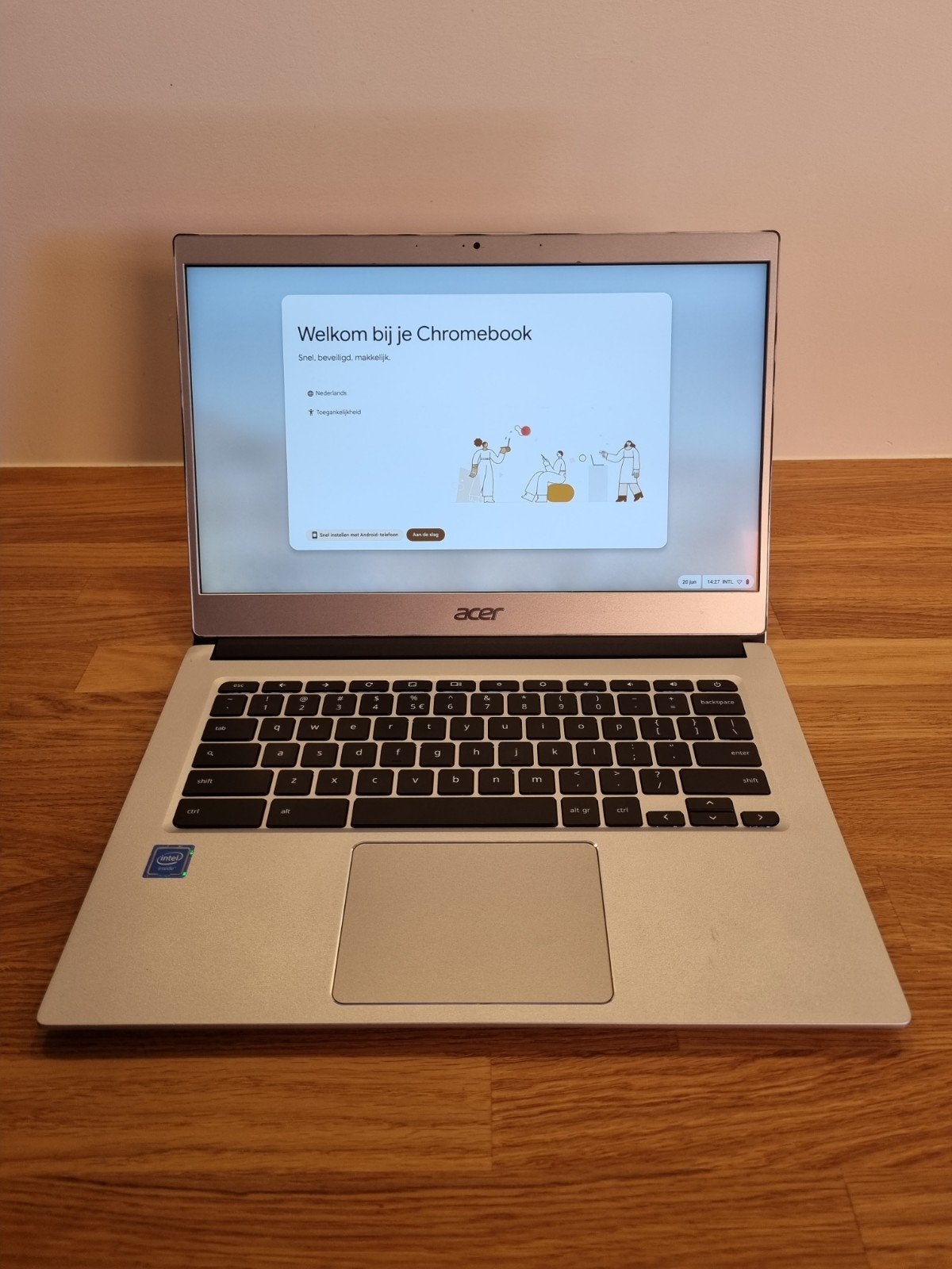 Acer Chromebook cb514-1h zilver, Computers en Software, Chromebooks, 14 inch, Touchscreen, Ophalen of Verzenden, Acer Chromebook