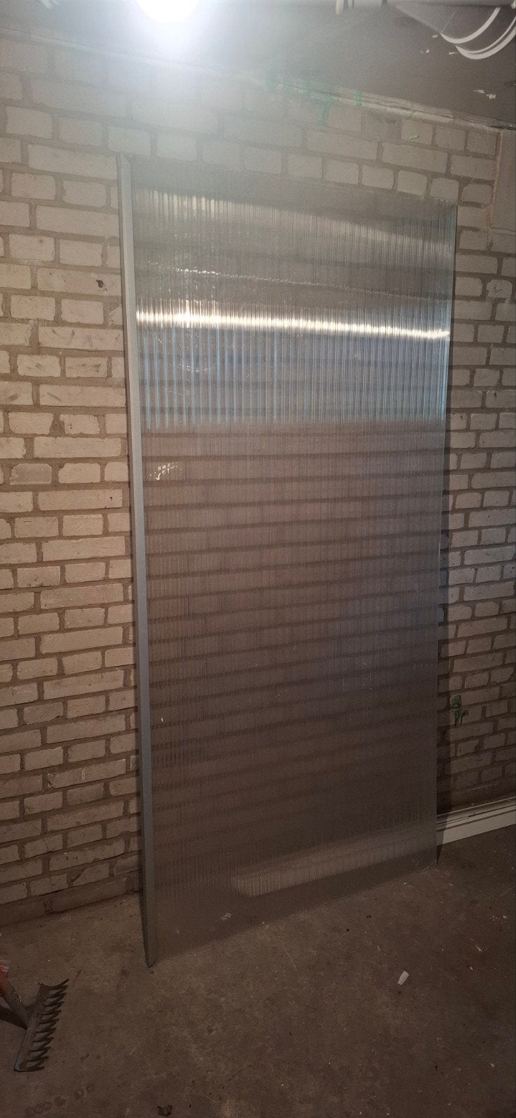 Transparante kunststof plaat met aluminium frame, Doe-het-zelf en Verbouw, Platen en Panelen, Ophalen, Gebruikt, Overige materialen