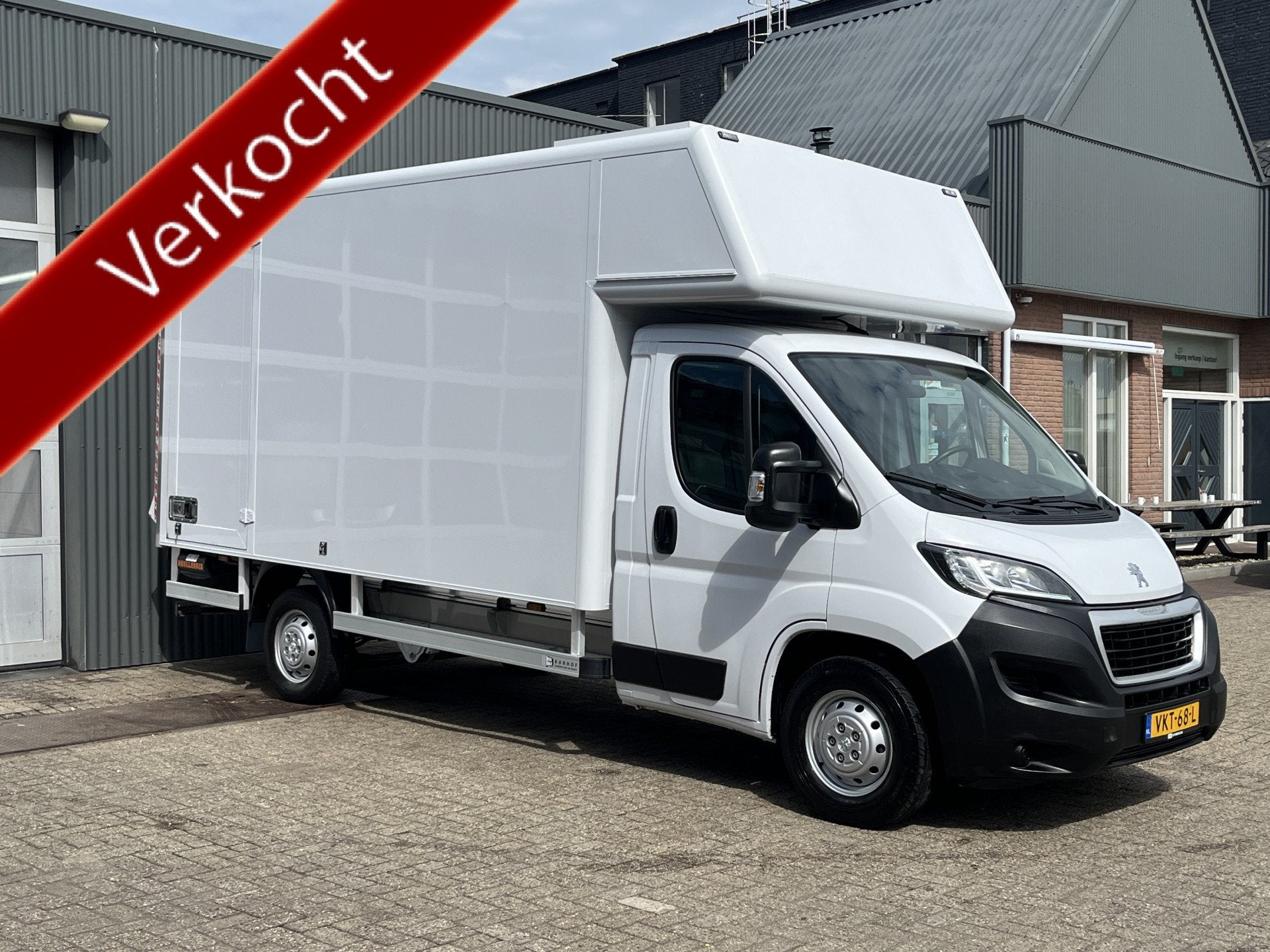Peugeot Boxer 435 2.2 BlueHDi Bakwagen 750kg laadklep zijdeu, Voorwielaandrijving, Stof, Gebruikt, 4 cilinders