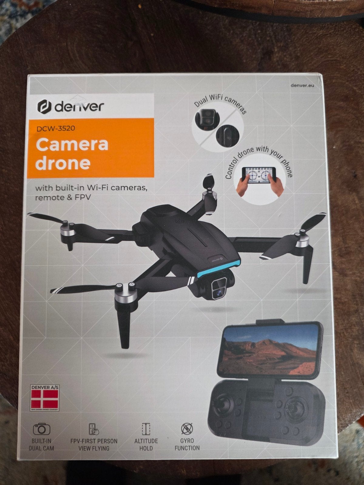 Denver DCW-3520 Cameradrone met Wi-Fi en FPV, Cameradrone, Overige merken, Nieuw, Minder dan 100 meter