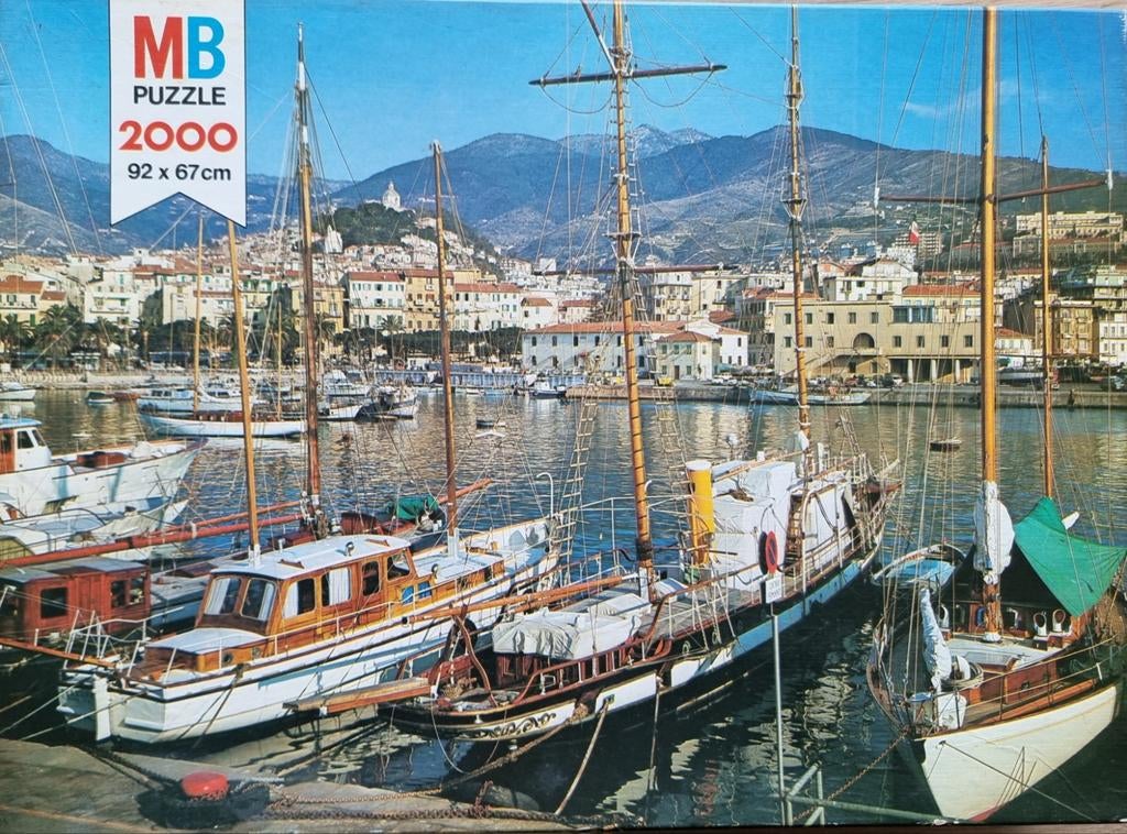 Haven van San Remo, Italië, Ophalen of Verzenden, Meer dan 1500 stukjes, Zo goed als nieuw, Legpuzzel