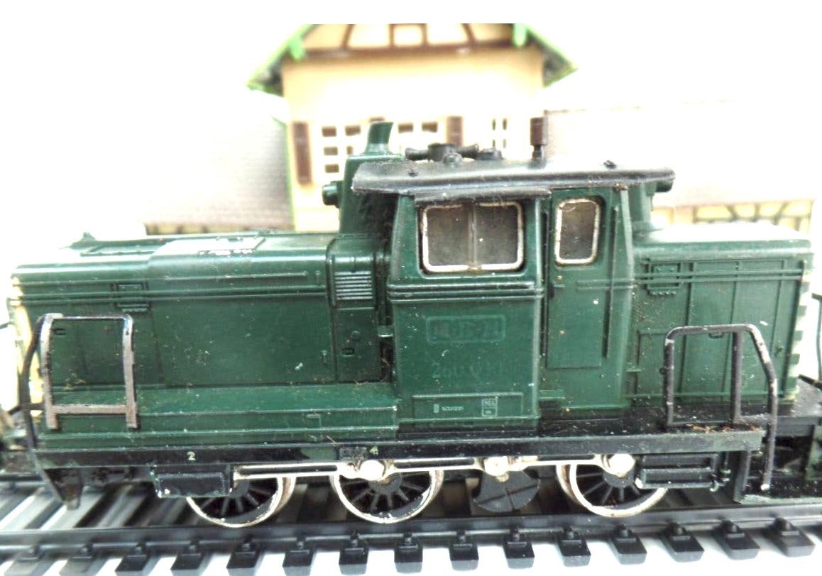 Märklin H0 Locomotief V60 260 417-1 Groen Gebruikt, Wisselstroom, Gebruikt, Locomotief, Ophalen of Verzenden