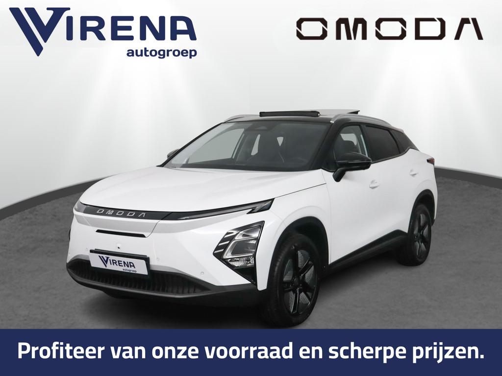Omoda 5 EV Premium 61 kWh Schuit kanteldak - 360 graden came, Wit, Leder, Elektrisch, SUV of Terreinwagen