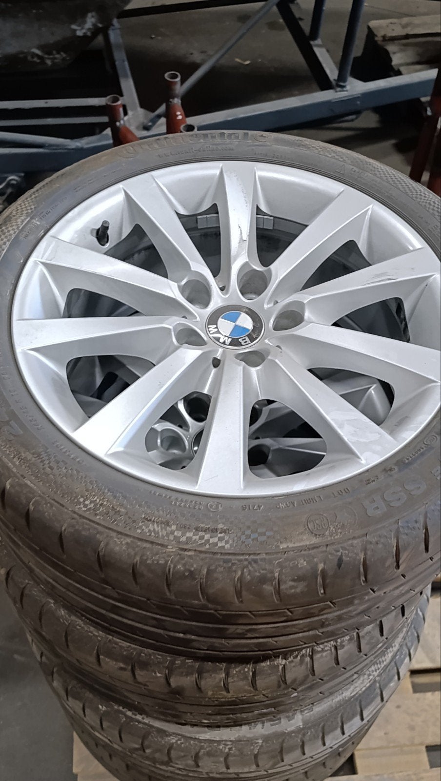BMW 5 Serie F10/F11 18 inch velgen met Continental banden, Ophalen, Gebruikt