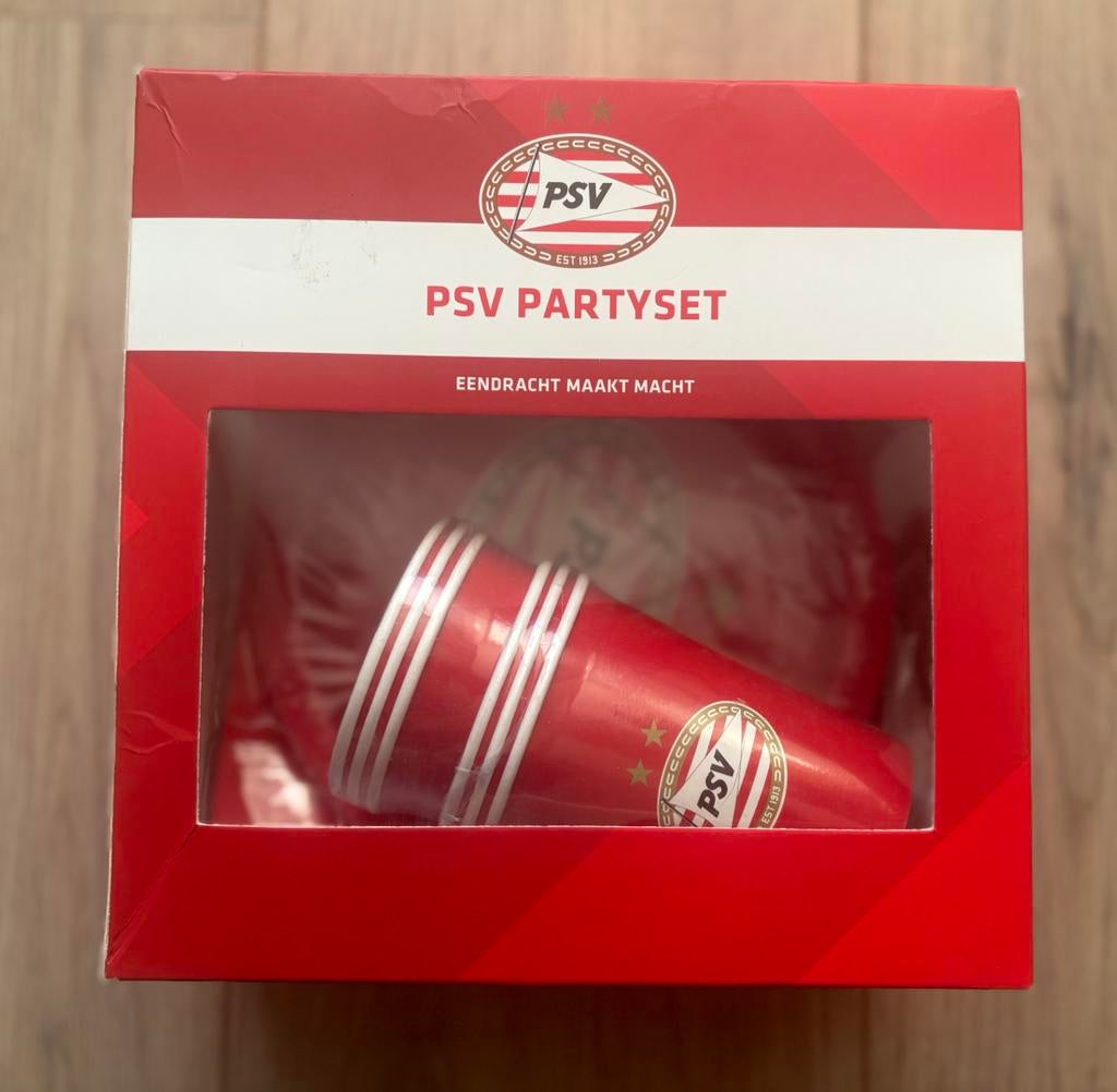 psv partyset nieuw, Ophalen of Verzenden, Nieuw, Feestartikel