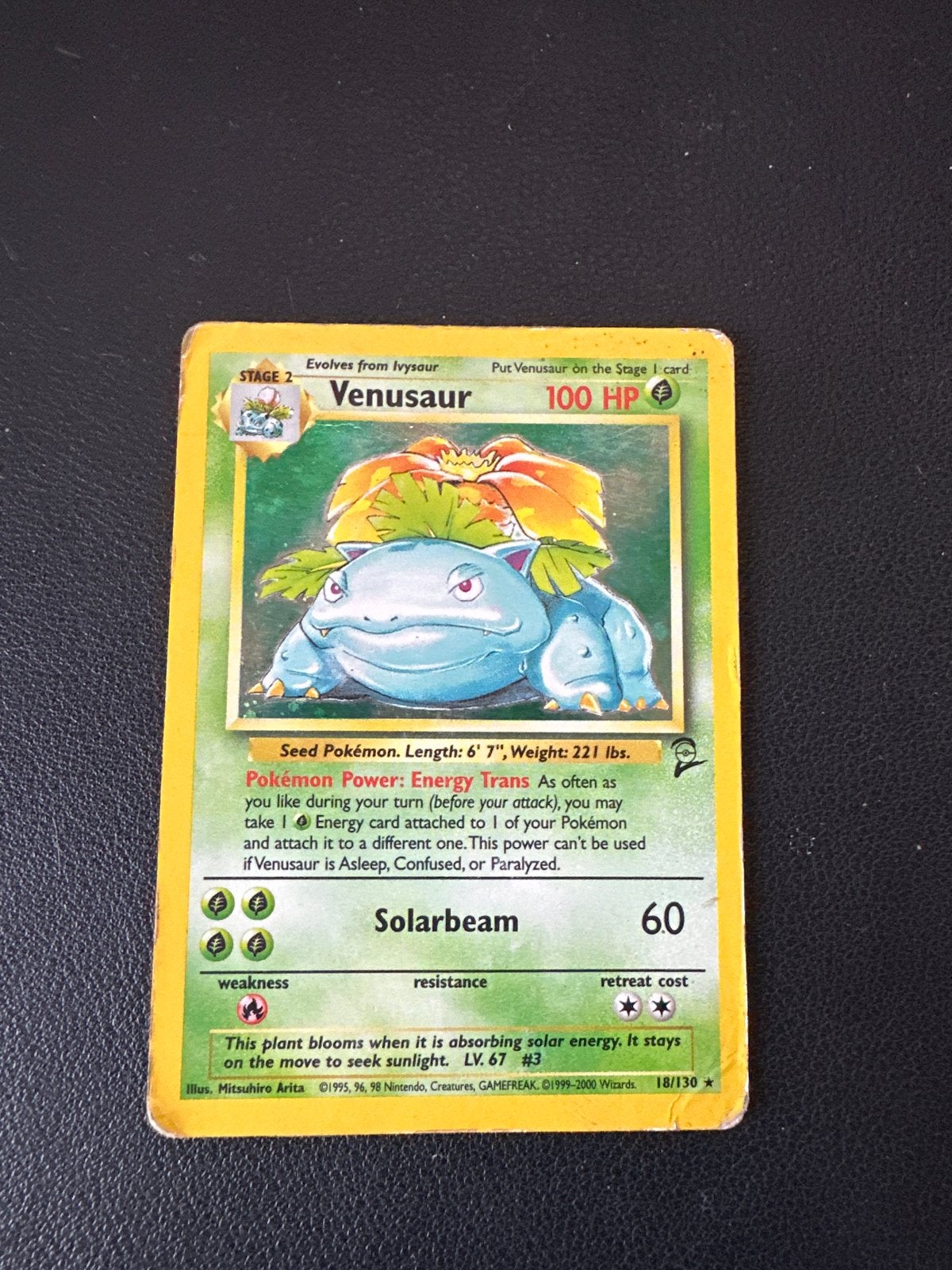 Venusaur Pokémon Kaart - Base Set 18/130 - Gebruikt, Hobby en Vrije tijd, Verzamelkaartspellen | Pokémon, Ophalen of Verzenden