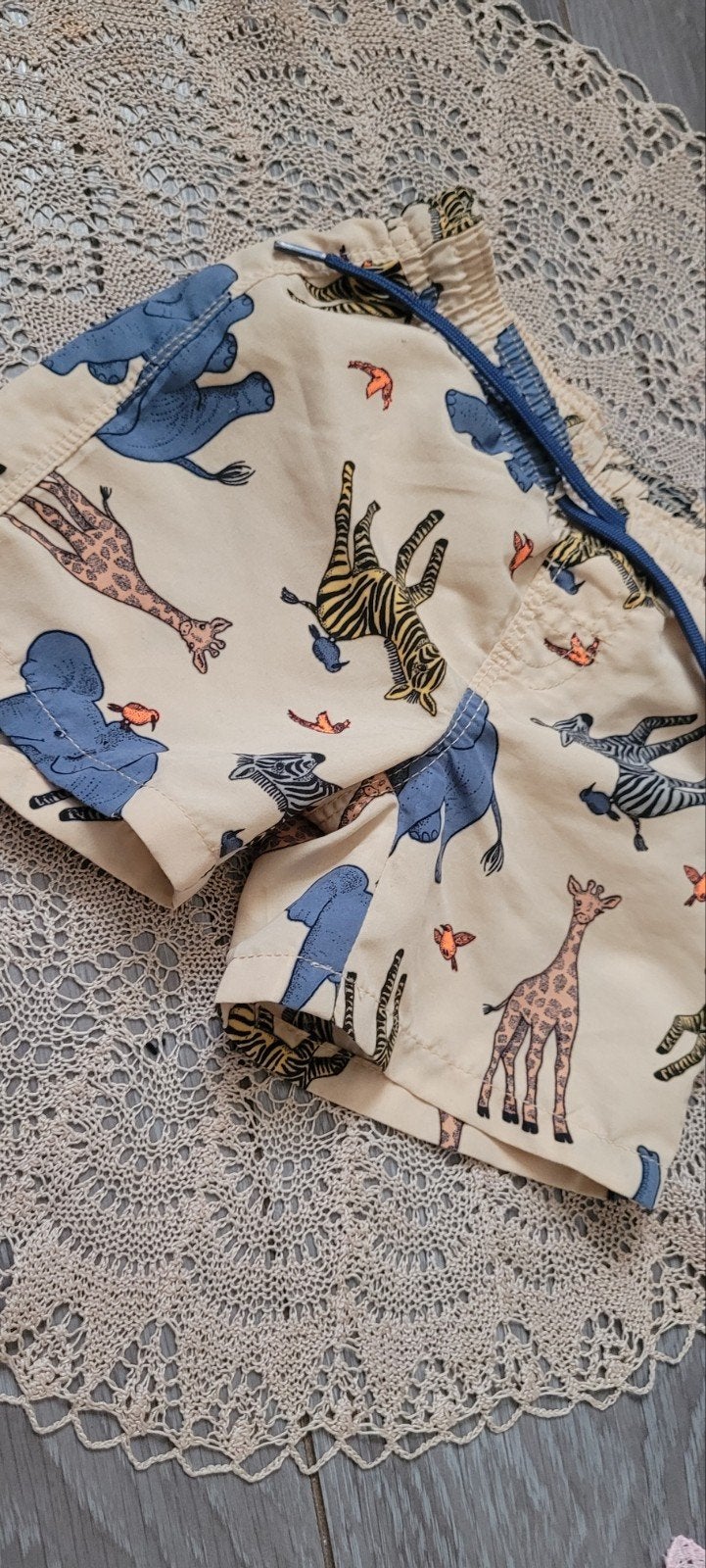 Lief  Zwembroekje hema  met Dierenprint Maat 74/80, Ophalen of Verzenden, Zo goed als nieuw, Maat 74, Hema