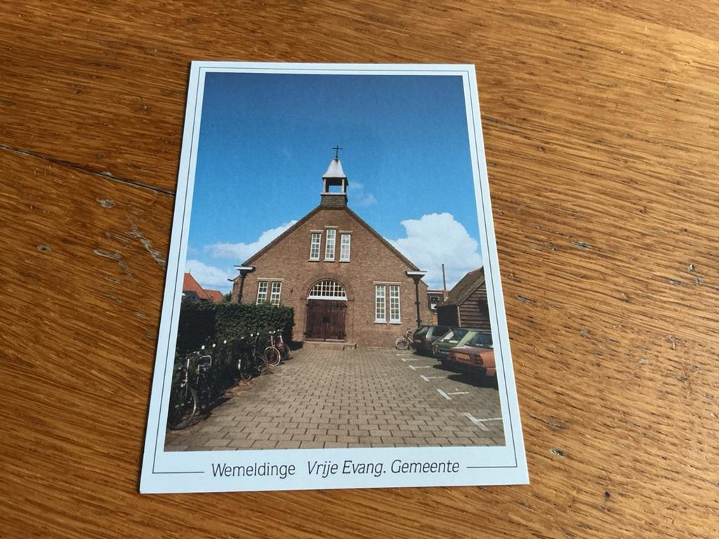 C3116 Wemeldinge kerk Peugeot Fiat, Ophalen of Verzenden, 1960 tot 1980, Zuid-Holland
