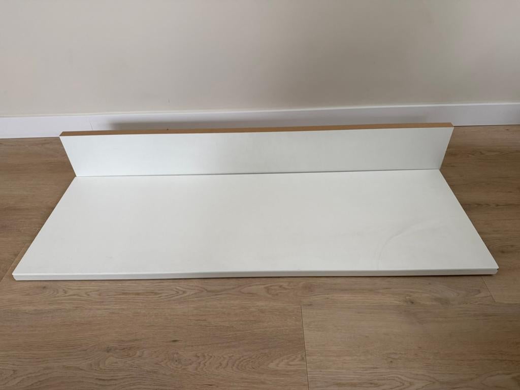 Aanrechtblad wit afm. 1m21x 41cm x 3cm incl. Achterwand!, Huis en Inrichting, Keuken | Keukenelementen, Ophalen of Verzenden, Nieuw