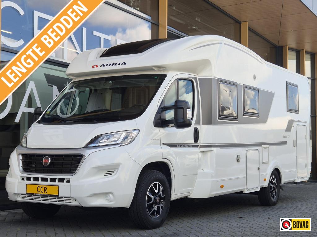 Adria Matrix Plus 670 DL FACE TO FACE ENKELE BEDDEN BOVAG, Fiat, Afzuigkap, Bedrijf, Adria