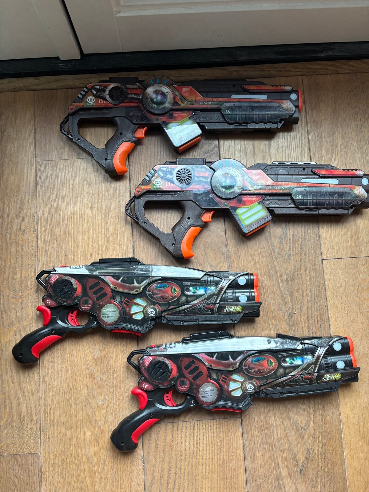4x lasergame gun /geweer - leuke set, Ophalen of Verzenden, Zo goed als nieuw