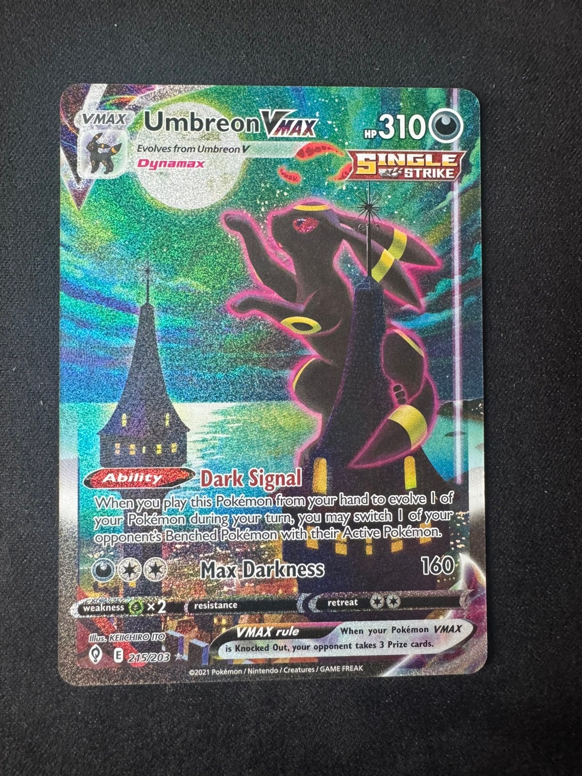 Umbreon vmax 213/203 (evolving skies), Ophalen, Zo goed als nieuw