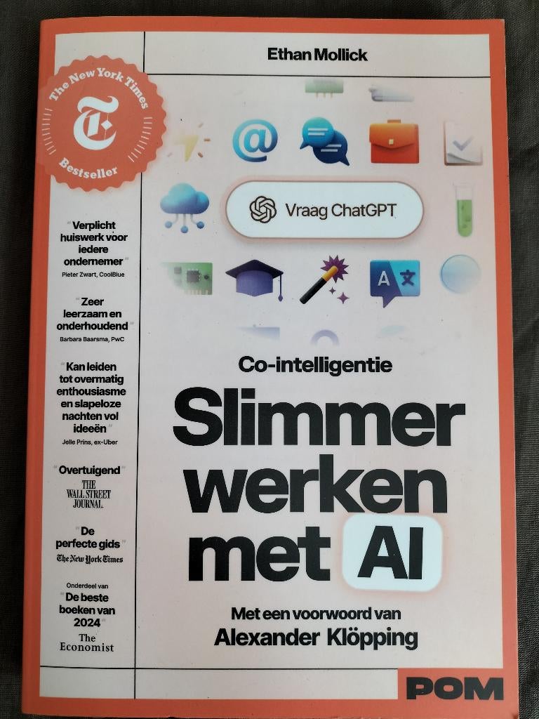 Alexander Klöpping - Co-intelligentie/ Slimmer werken met AI, Boeken, Informatica en Computer, Ophalen of Verzenden, Zo goed als nieuw