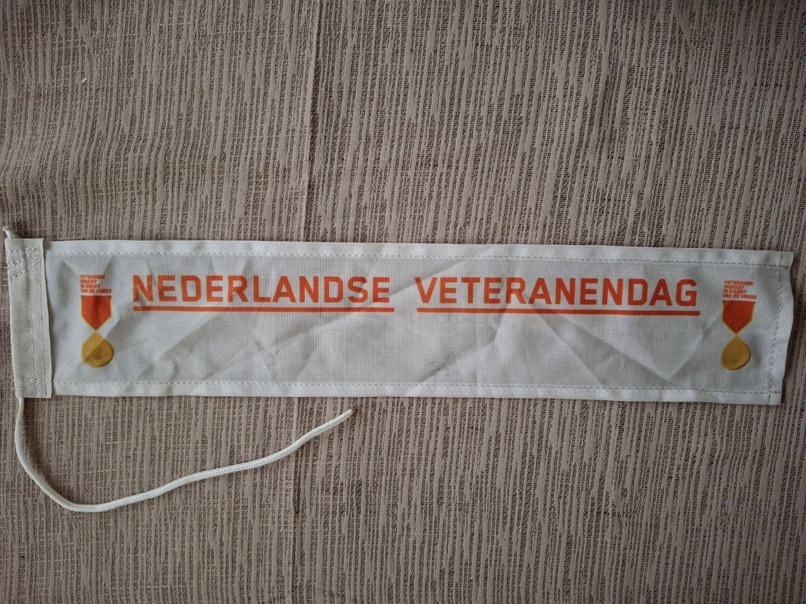 Vlag veteranen  10x50 cm, Ophalen of Verzenden, Landmacht, Nederland, Embleem of Badge