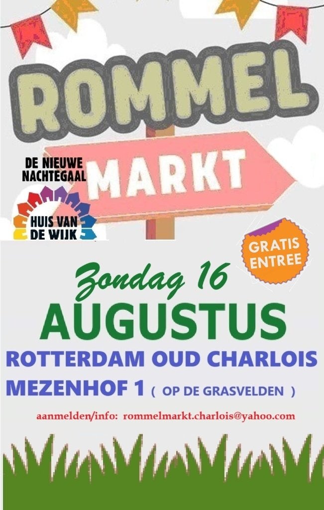 Rommelmarkt - 16 augustus - Rotterdam Charlois, Eén persoon