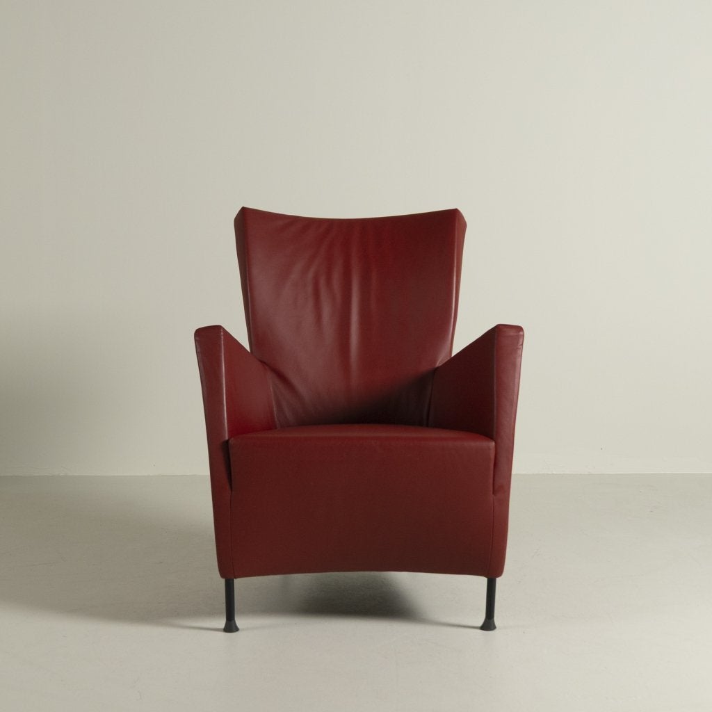 Montis Windy Fauteuil Rood Leer, Niet ingevuld, Zo goed als nieuw, Niet ingevuld, Niet ingevuld