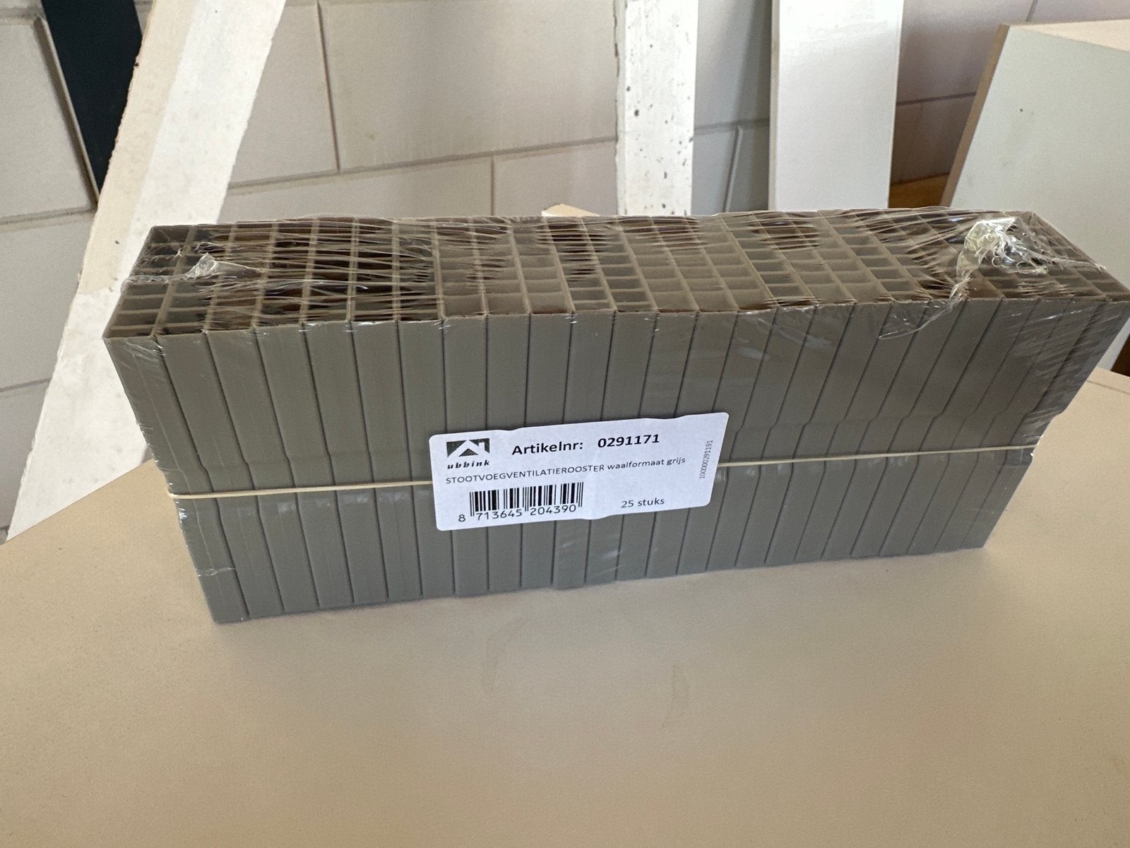 Stootvoegrooster waalformaat grijs (25 stuks), Doe-het-zelf en Verbouw, Ophalen, Nieuw, Ventilator