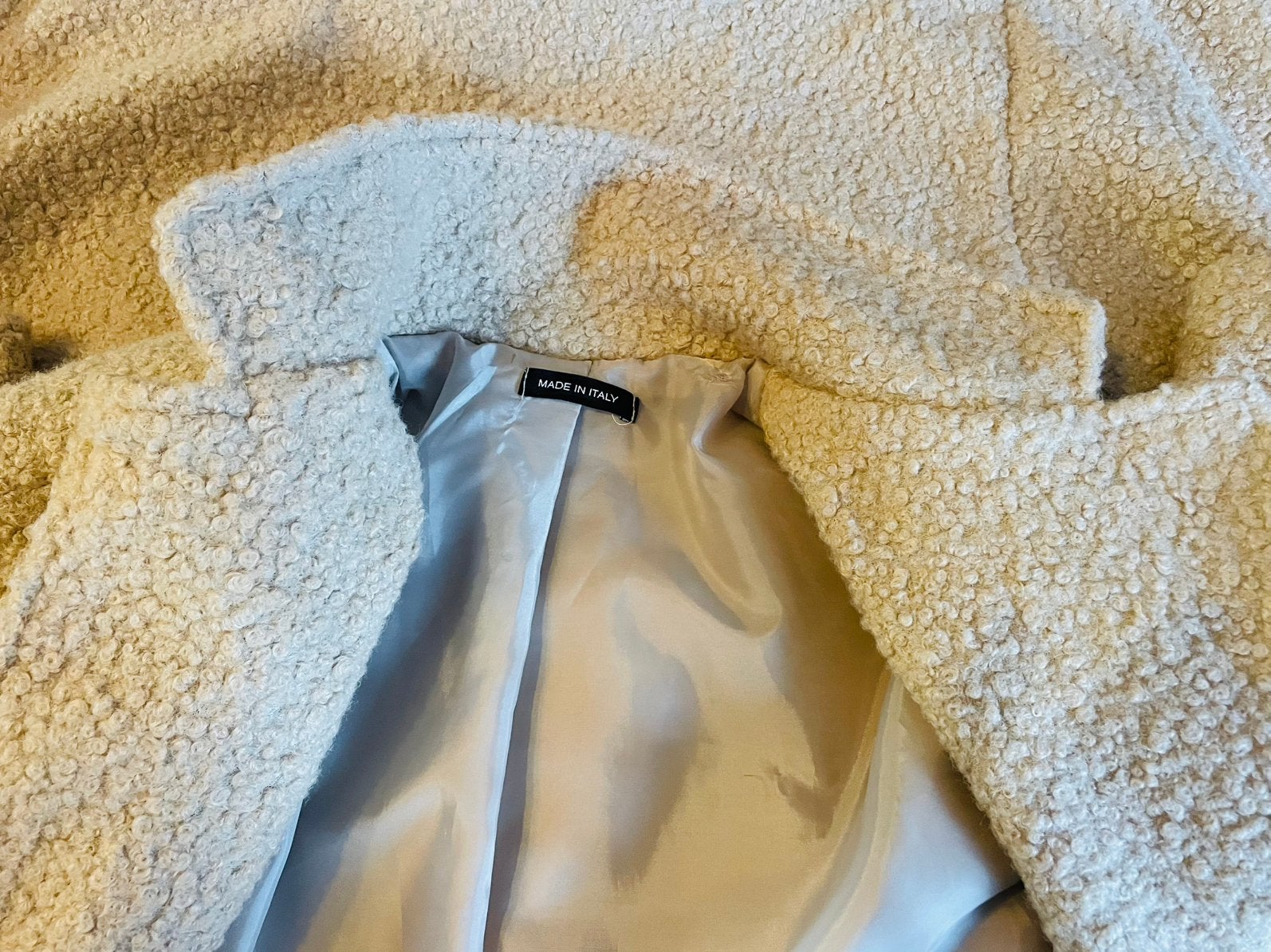 Boutique Italy: Vest-Jas, Teddy, Kleding | Dames, Verzenden, Zo goed als nieuw, Maat 36 (S), Beige