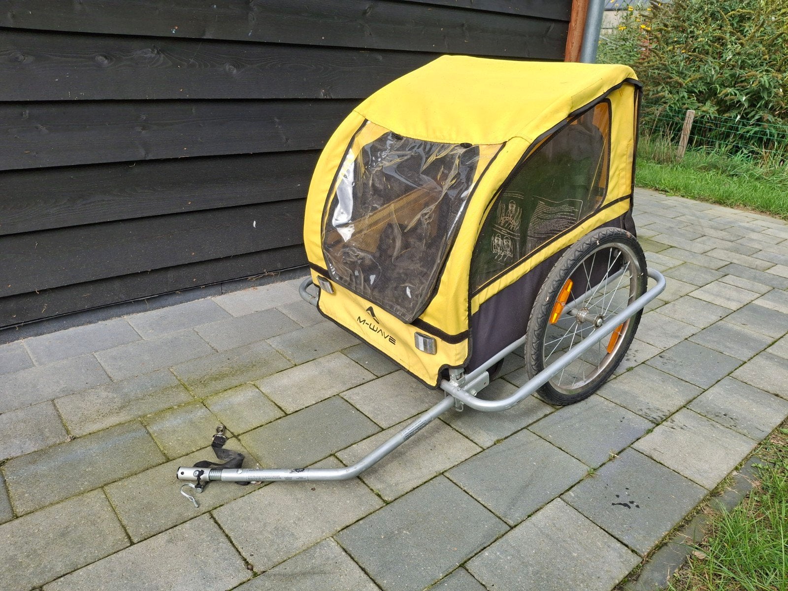 M-Wave Kinderfietskar - Geel, Ophalen, 20 tot 40 kg, M-Wave, Zo goed als nieuw