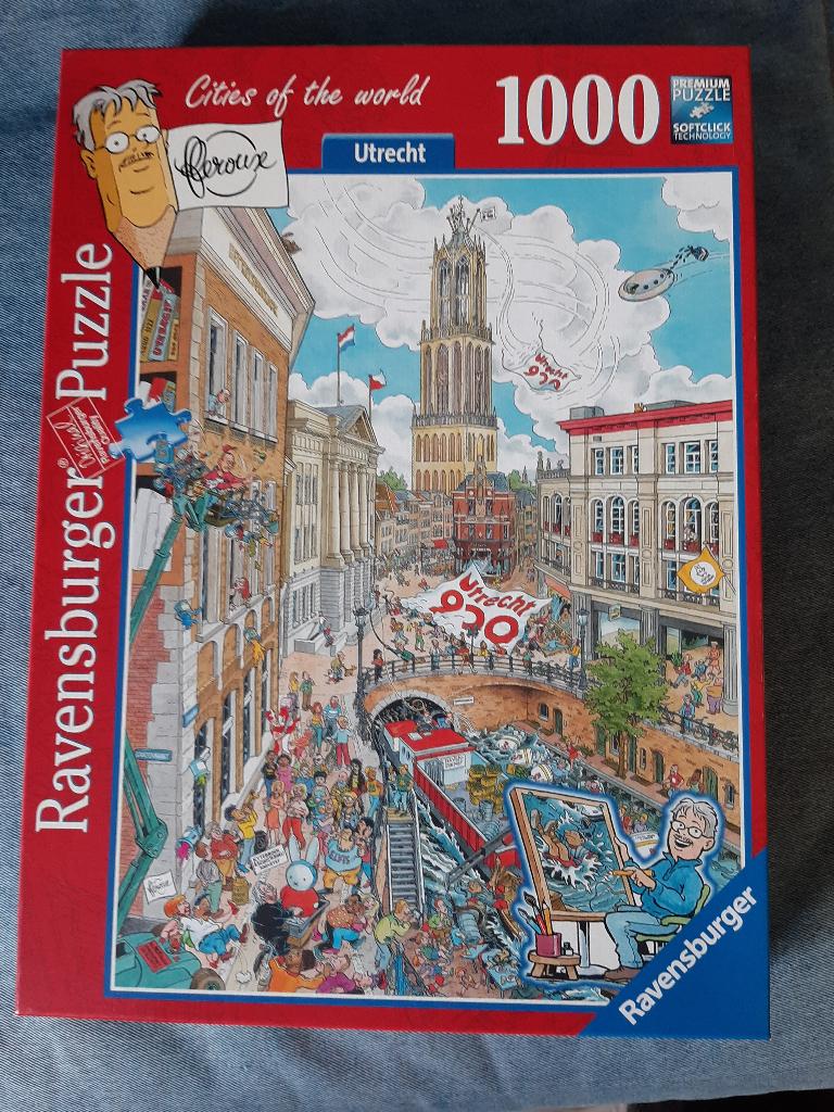 6 puzzels van Fleroux, allemaal compleet, Ophalen, 500 t/m 1500 stukjes, Gebruikt, Legpuzzel