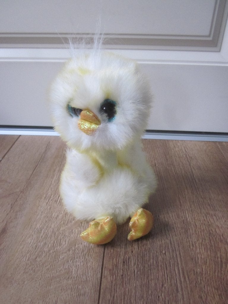 TY wit/geel superzacht pluche struisvogel Benedict, Kinderen en Baby's, Overige karakters, Korrelvulling, Ophalen of Verzenden