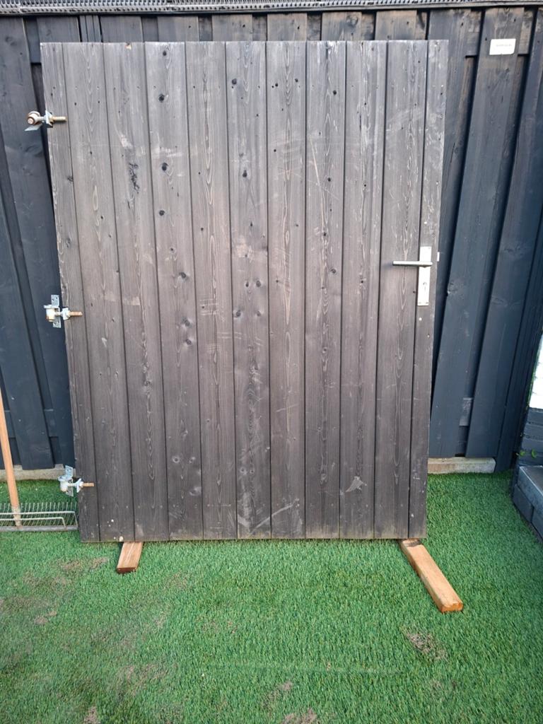 Tuinpoort, Ophalen, Zo goed als nieuw, 150 tot 200 cm, Hout