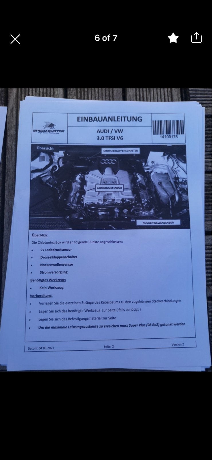 Speed-Buster Chiptuning Box Audi s4 b8 3.0 TFSI V6, Ophalen of Verzenden, Gebruikt, Audi