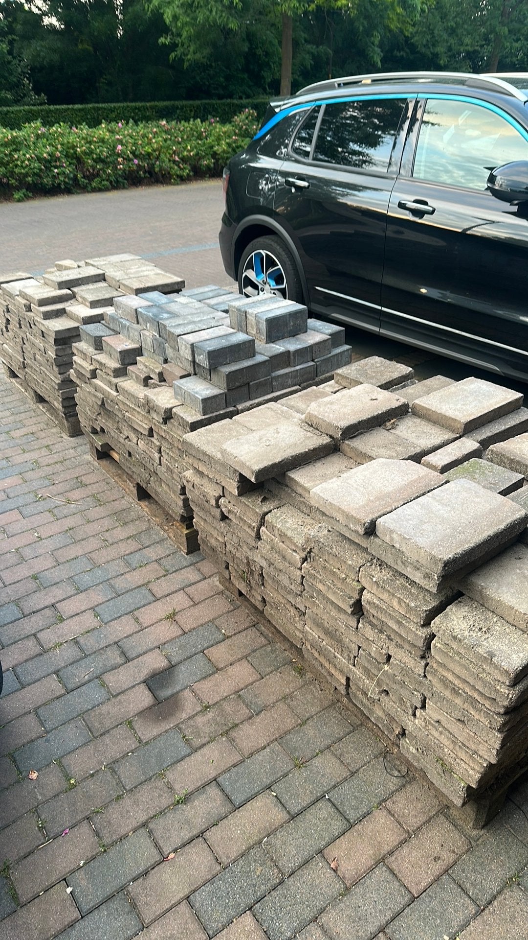 3 pallets klinkers/tegels 20x30, Tuin en Terras, Ophalen, Gebruikt, Klinkers, 10 m² of meer