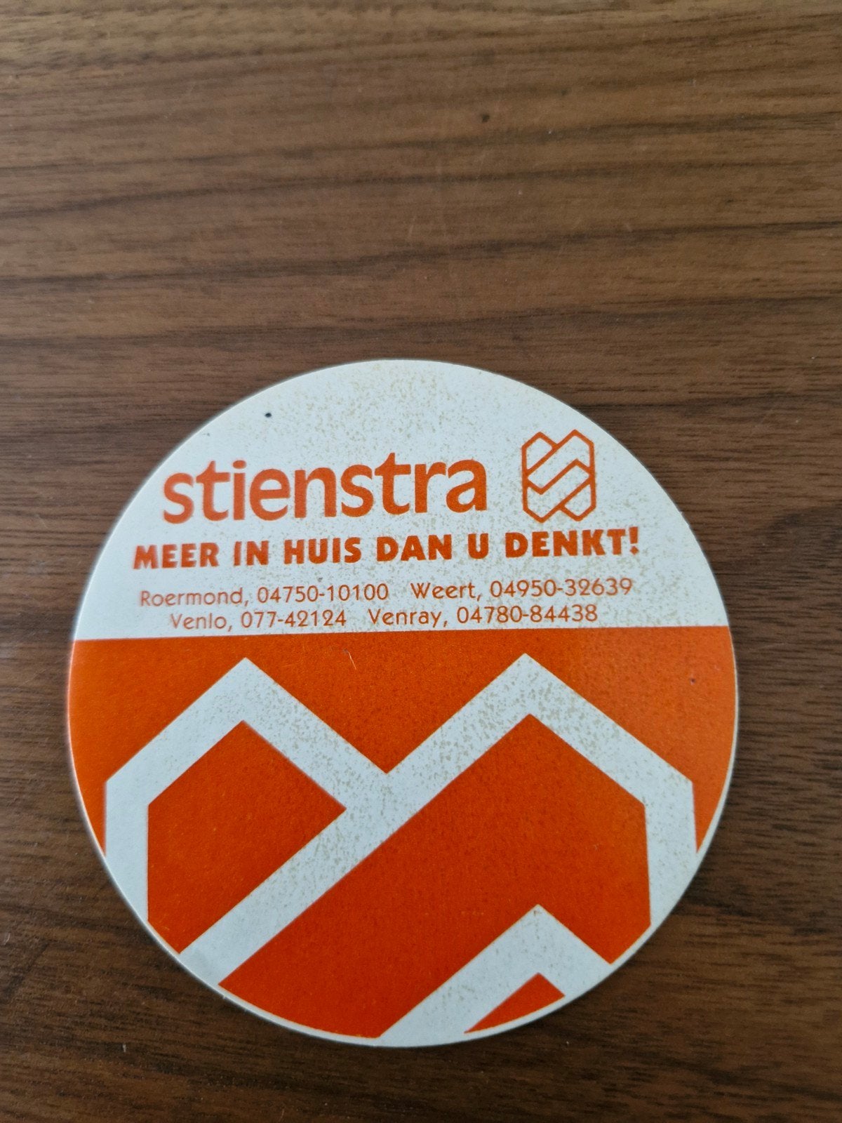 9201 Stienstra Makelaars sticker - Meer in huis dan u denkt!, Verzamelen, Ophalen of Verzenden, Gebruikt, Bedrijf of Vereniging