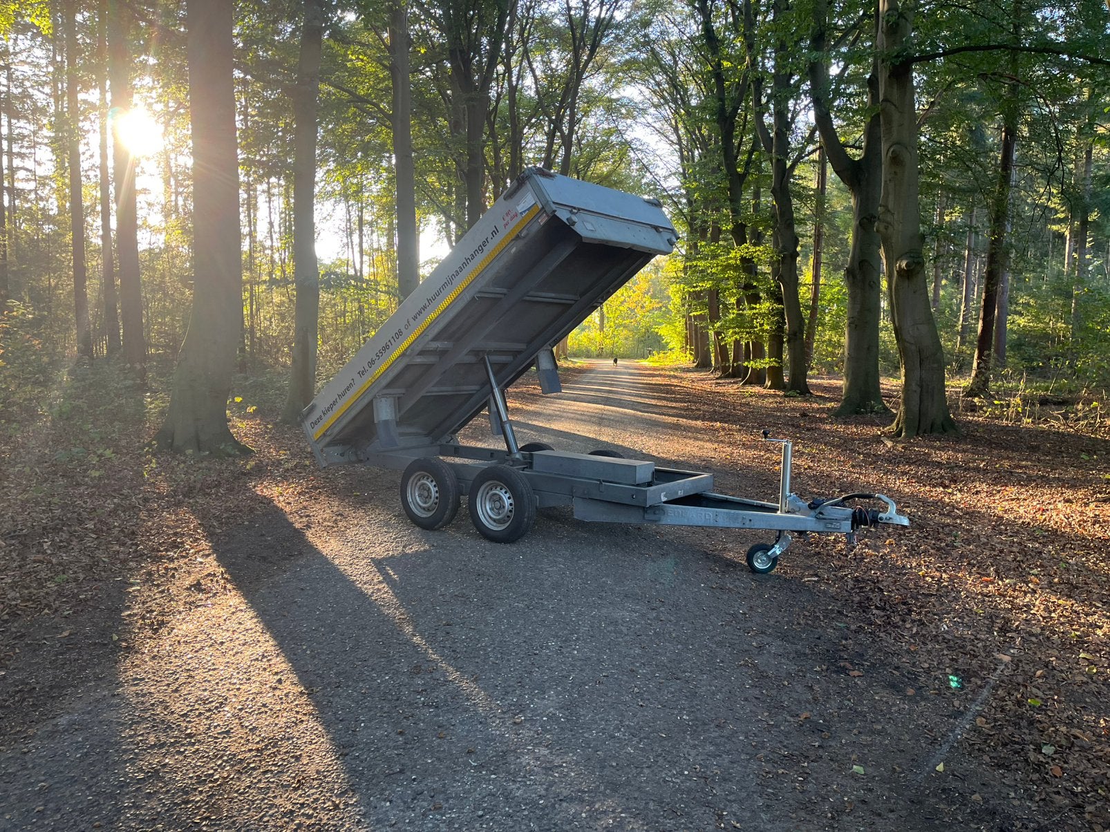Kipper kieper elektrisch bedienbaar te huur 40,- per dag, Ophalen, Nieuw