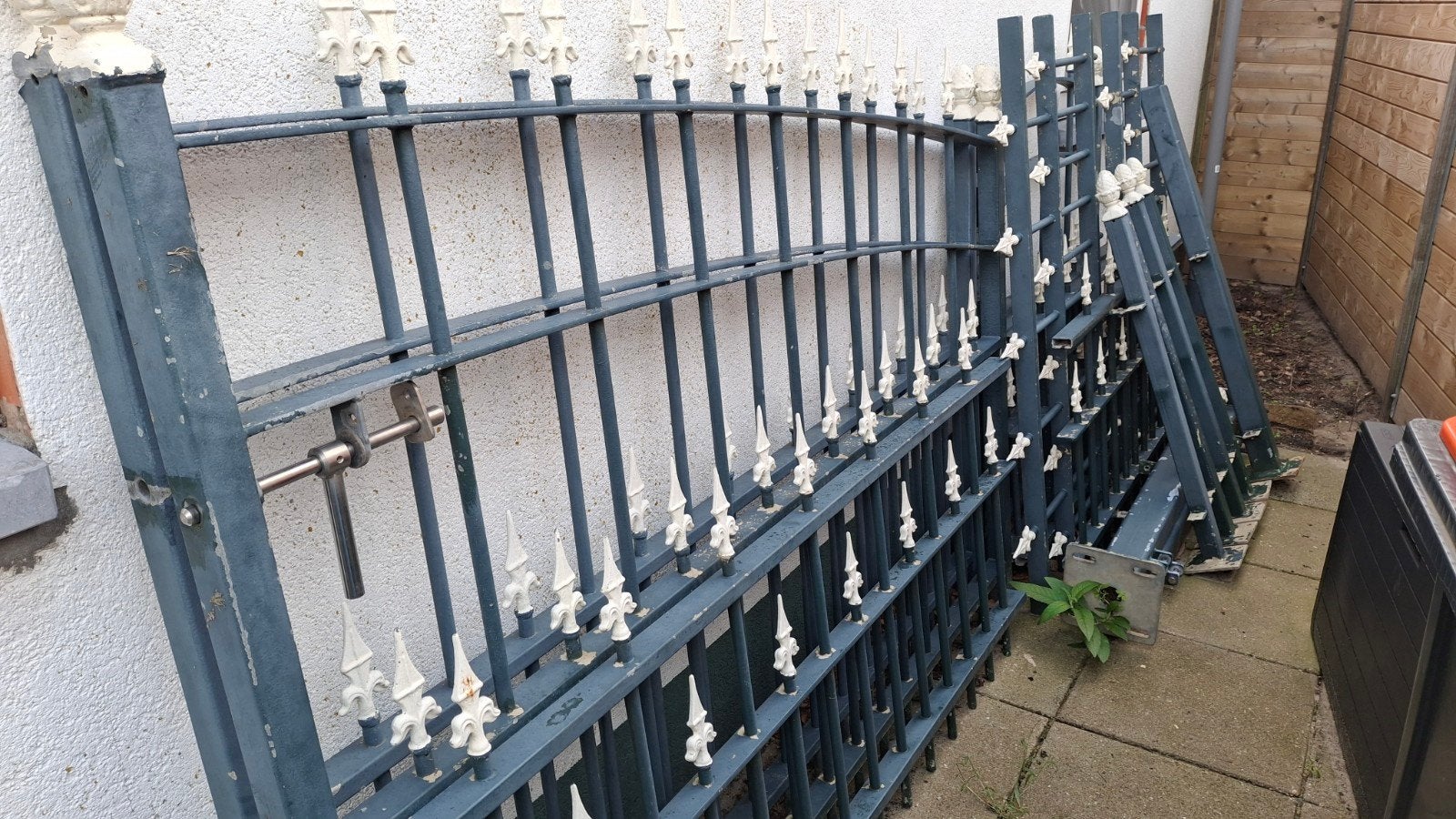 Sier Poort-hekwerk-deur, Tuin en Terras, Ophalen, Met poort, Gebruikt, Sierhekwerk