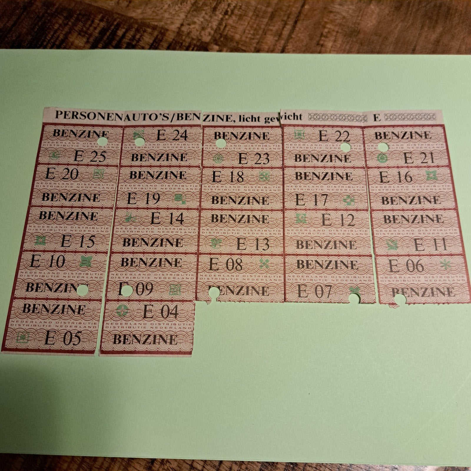 Benzinebonnen voor personenauto's (licht gewicht), Verzamelen, Ophalen of Verzenden, Overige soorten, Nederland, Overige typen