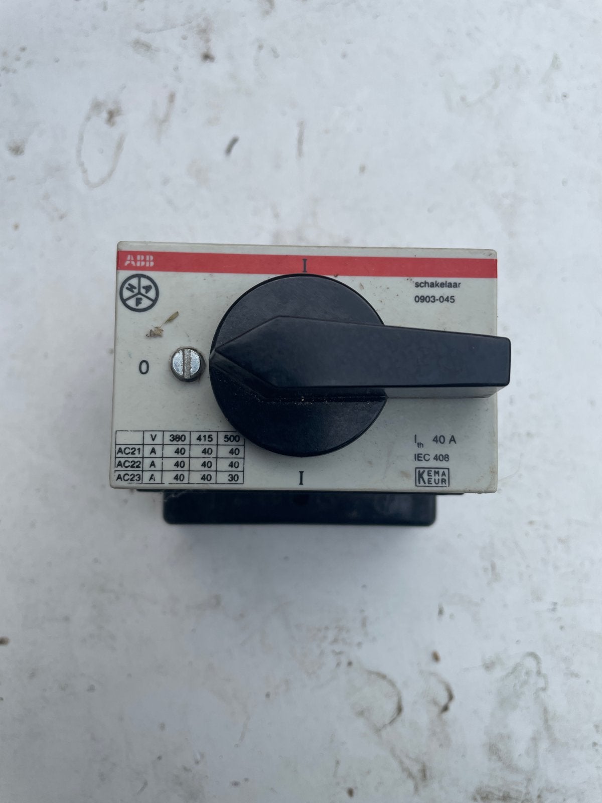 ABB Schakelaar 40A - Gebruikt, Ophalen of Verzenden, Gebruikt, ABB, Schakelaar