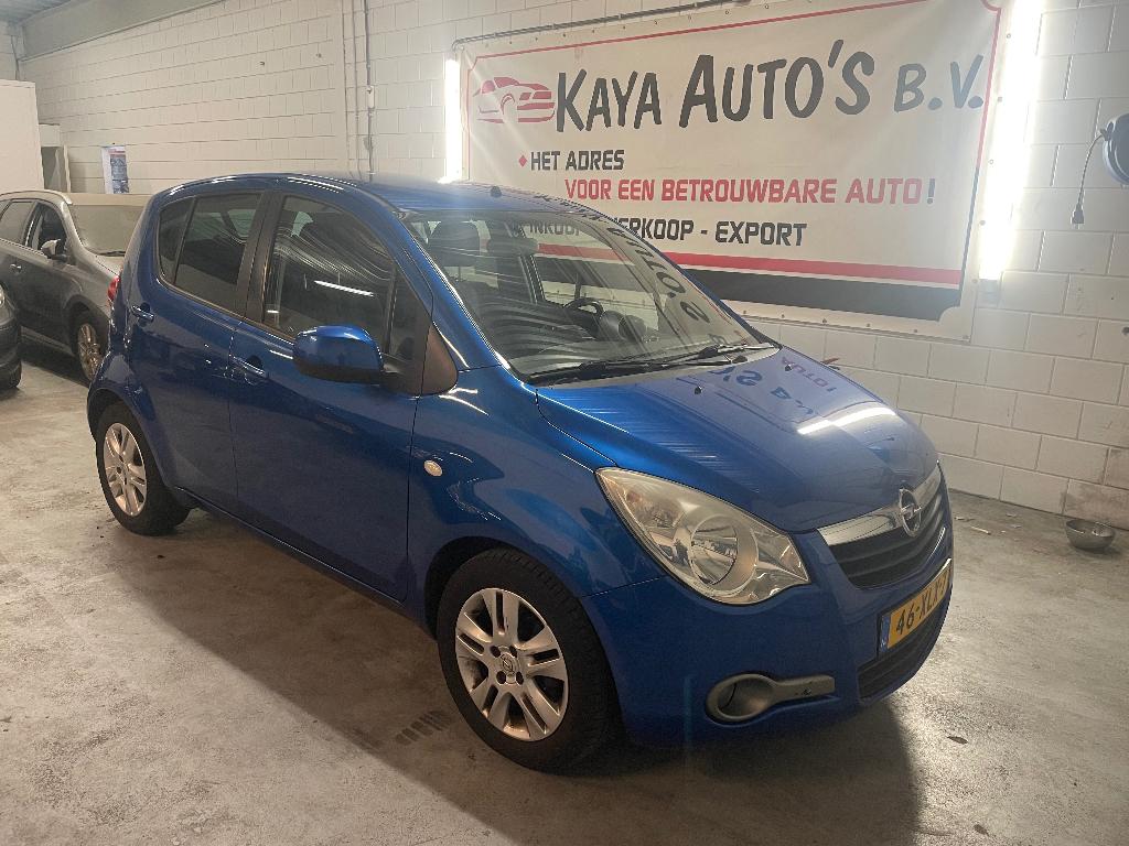 Opel Agila 1.0 12V AIRCO LPG 2012 Blauw, Voorwielaandrijving, 31 €/maand, Blauw, Origineel Nederlands