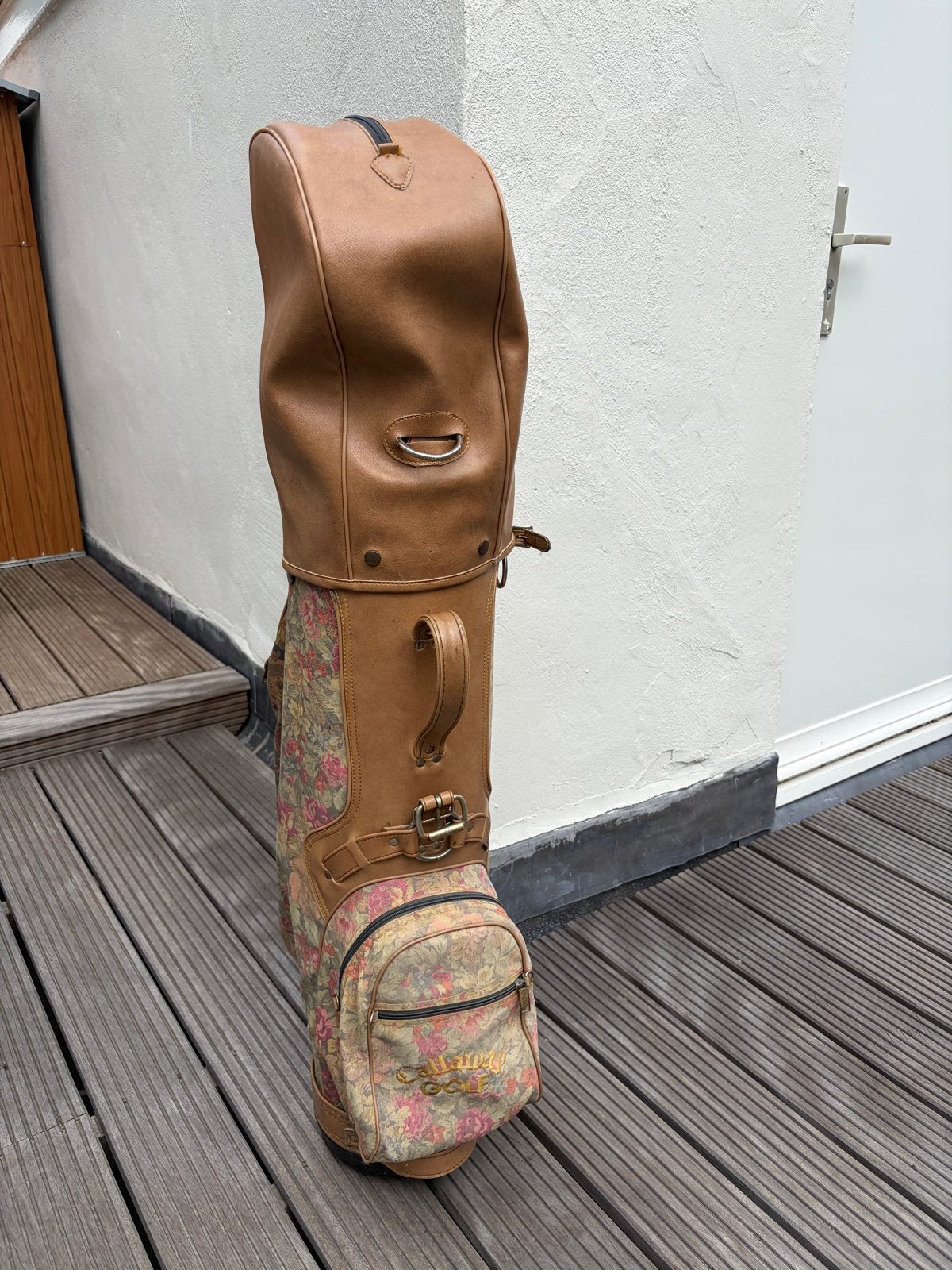 Vintage Callaway Golftas - Bloemenprint, Sport en Fitness, Golf, Ophalen of Verzenden, Gebruikt, Tas, Callaway