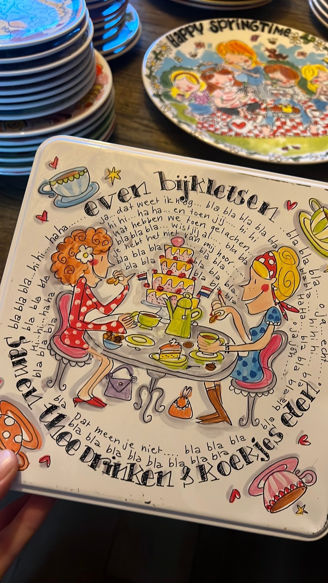 Koektrommel Blond Amsterdam, Gebruikt, Overige typen, Ophalen of Verzenden, Aardewerk