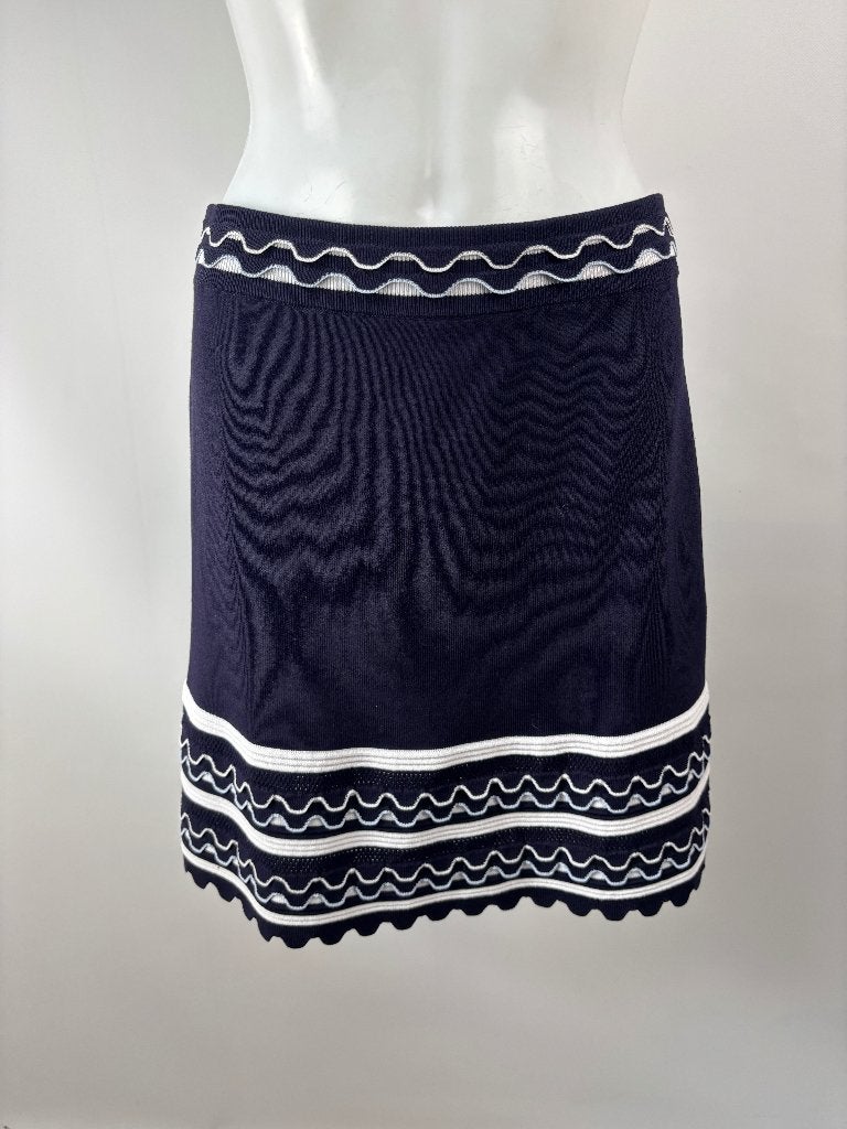 TED BAKER Blauw wit streep stretch rok  Maat 4 - EU L/40, Kleding | Dames, Blauw, Maat 42/44 (L), Ophalen of Verzenden, Zo goed als nieuw