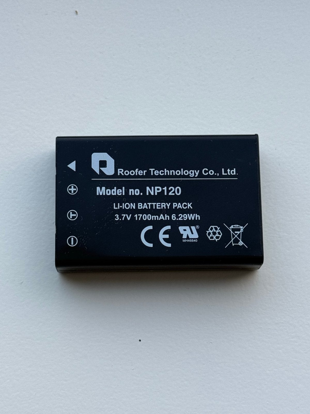Rooffer Technology NP120 Li-ion Batterij 1700mAh, Ophalen of Verzenden, Gebruikt, Oplaadbaar