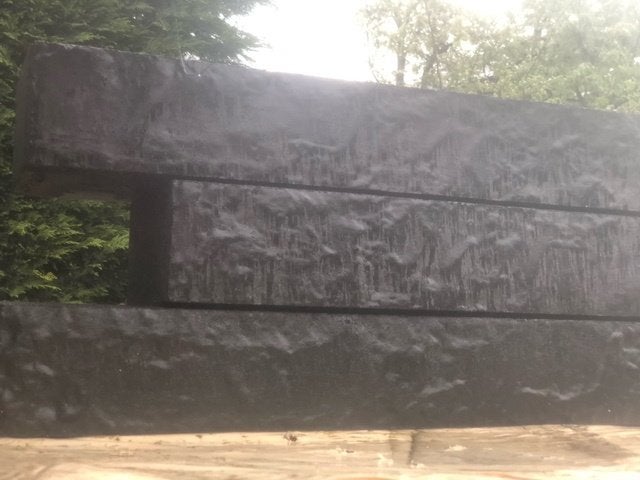 Muurblok 42 st Linia Excellence Nero Rockface 10x15x60cm ., Ophalen, Blok, Nieuw, Minder dan 25 cm