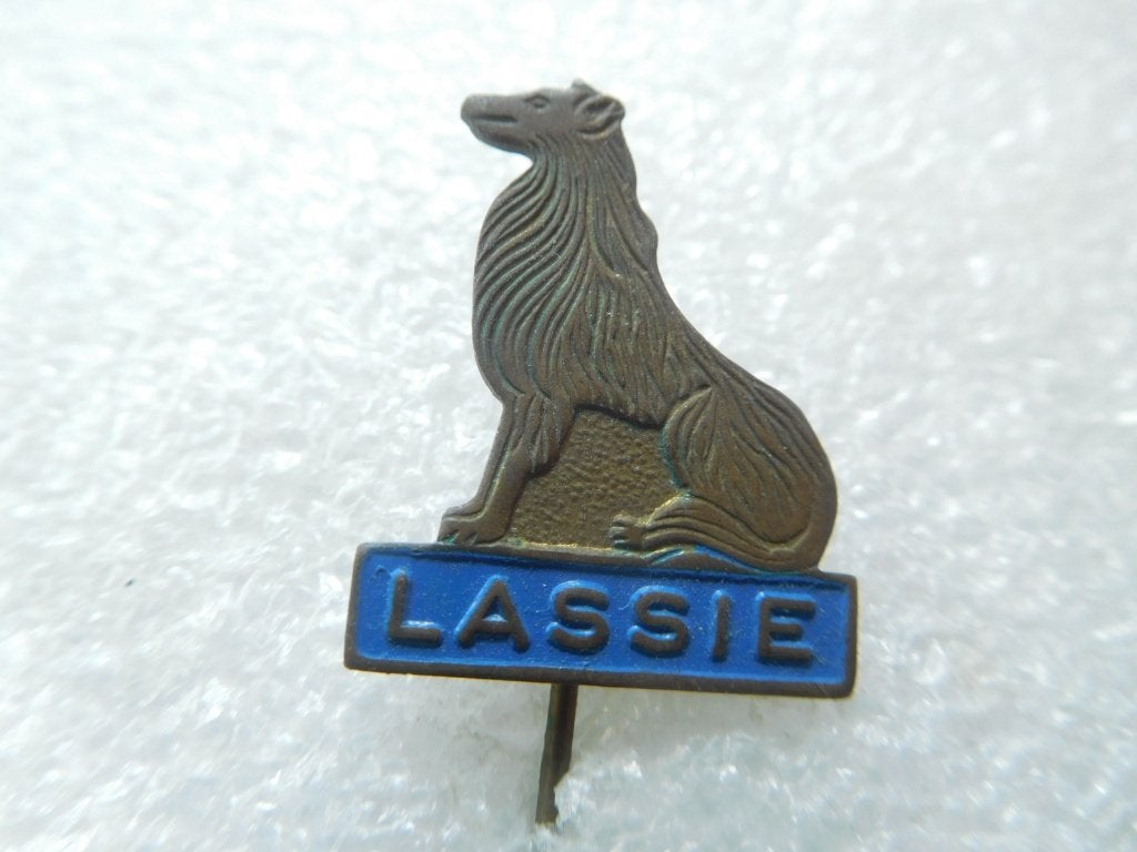 speldje Lassie blauw, Verzenden, Zo goed als nieuw, Overige onderwerpen