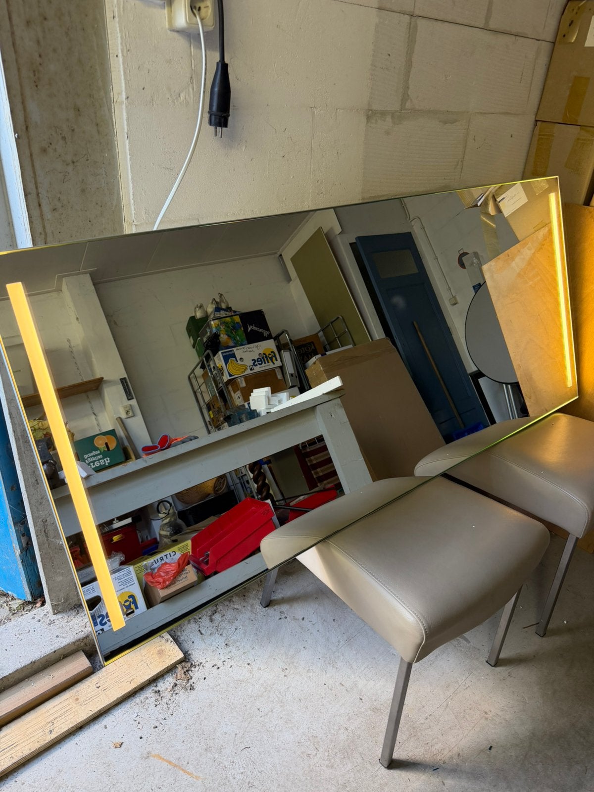Badkamerspiegel / passpiegel, Doe-het-zelf en Verbouw, Sanitair, Ophalen, Nieuw