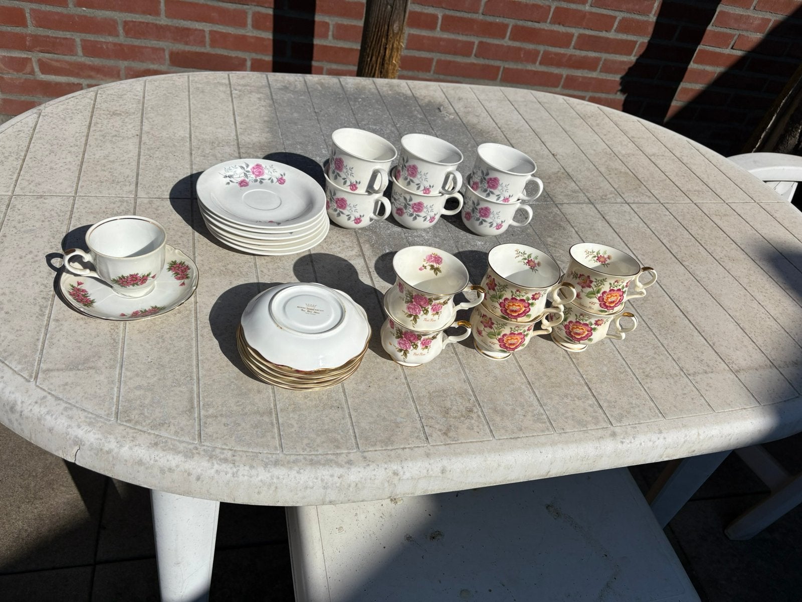 Set antiek servies Royal Ascot, Ophalen